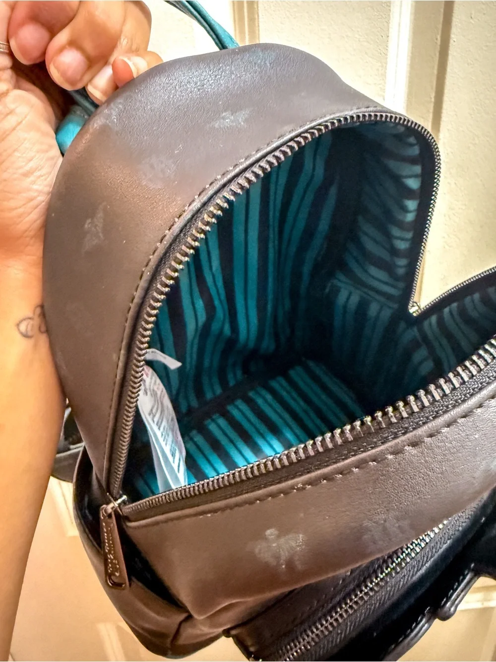 Loungefly Haunted Mansion Mini Backpack in Black & Teal Accents